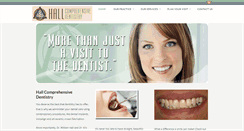 Desktop Screenshot of halldentistry.com