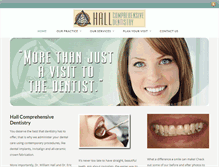 Tablet Screenshot of halldentistry.com